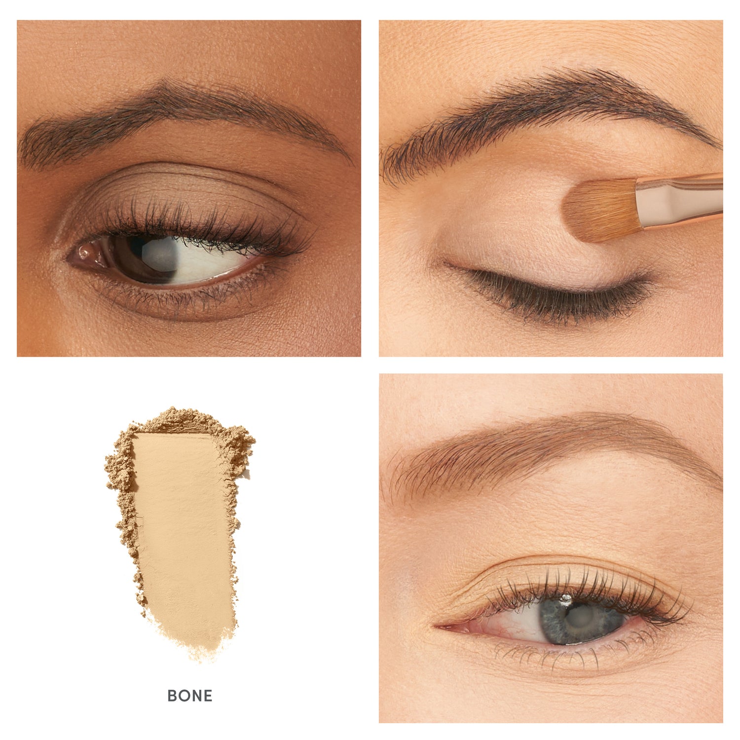 jane iredale PurePressed Eye Shadow Single Bone på modeller