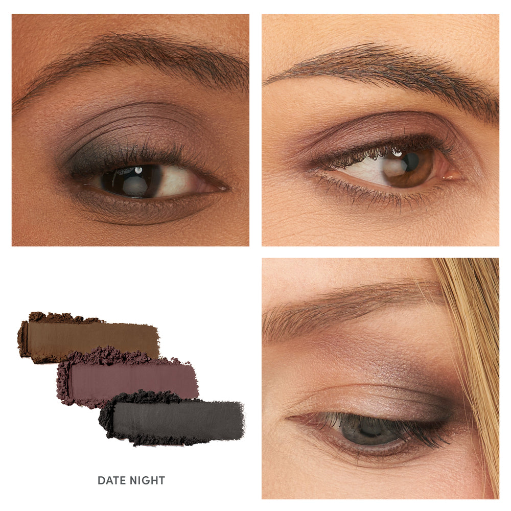 jane iredale PurePressed Eye Shadow Triple Blue Hour på modeller