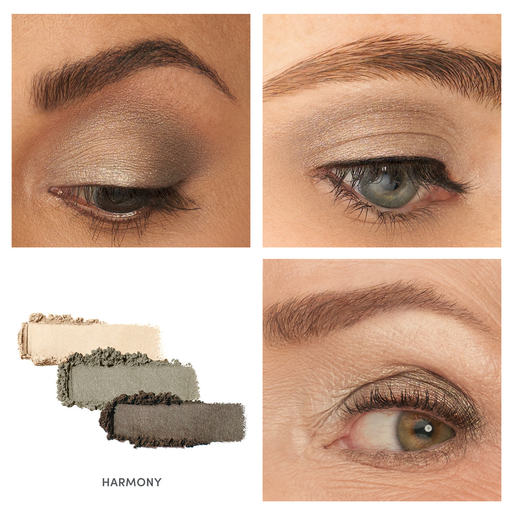 jane iredale PurePressed Eye Shadow Triple Harmony på modeller