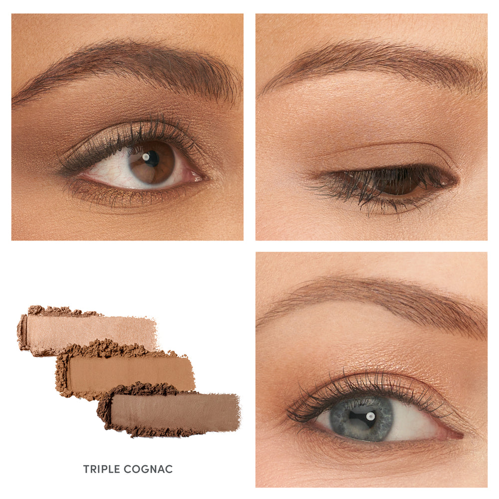 jane iredale PurePressed Eye Shadow Triple Triple Cognac på modeller