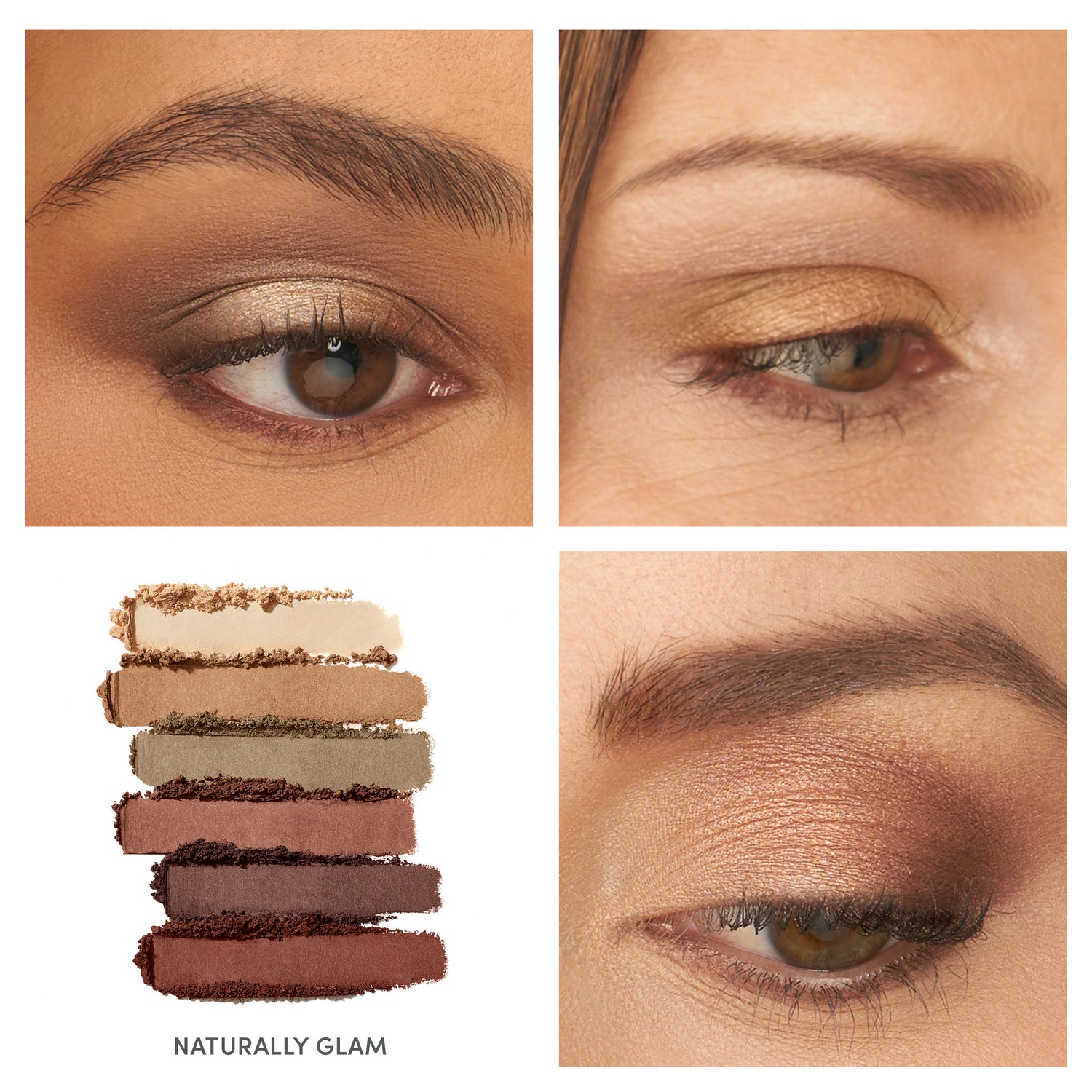jane iredale PurePressed Eye Shadow Palette Naturally Glam på ulike modeller