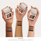 jane iredale PurePressed Eye Shadow Triple Blue Hour swatches på armer