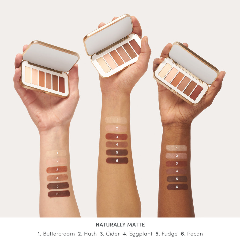 jane iredale PurePressed Eye Shadow Palette Naturally Matte arm swatches