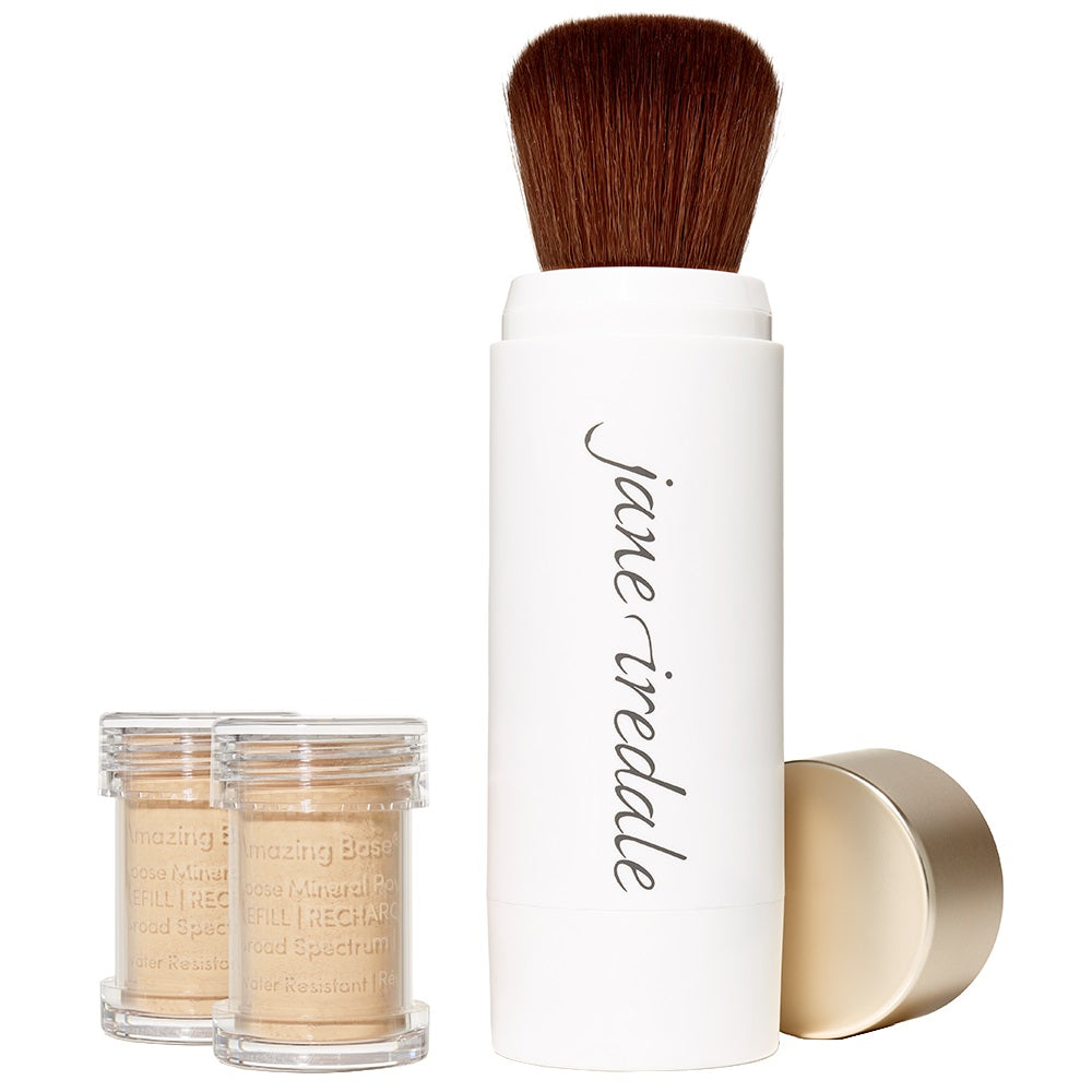 Amazing Base Loose Mineral Powder refillable Brush amber kost