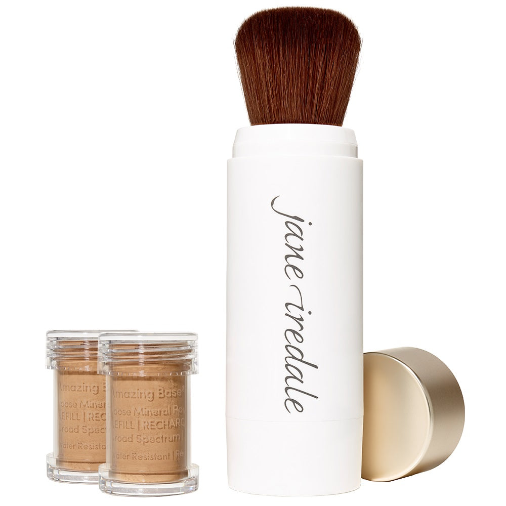 Amazing Base Loose Mineral Powder refillable Brush caramel kost